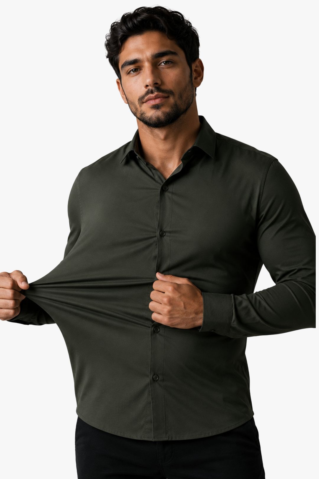 Camisa Social Tech Verde