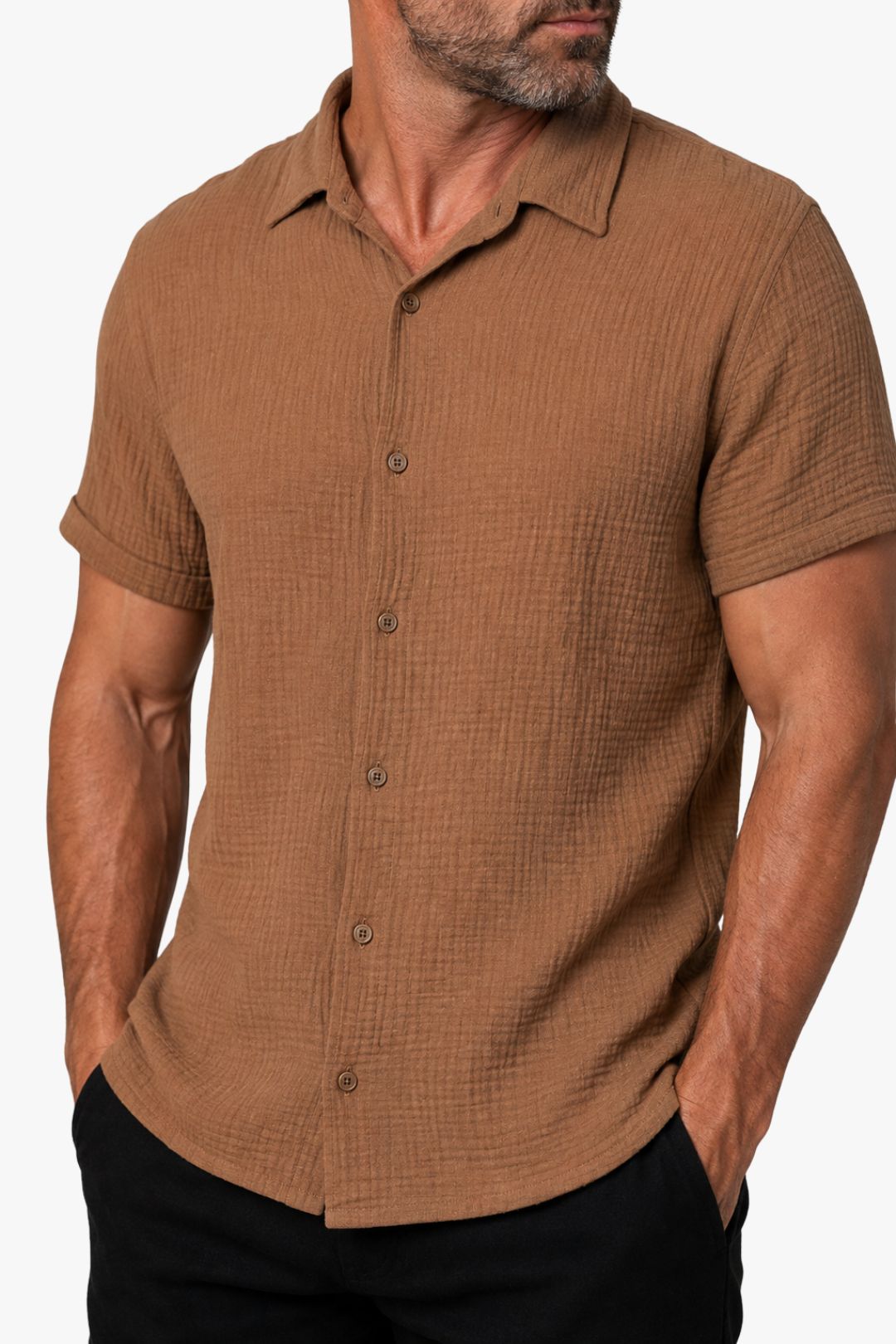 Camisa Élégance Marrom