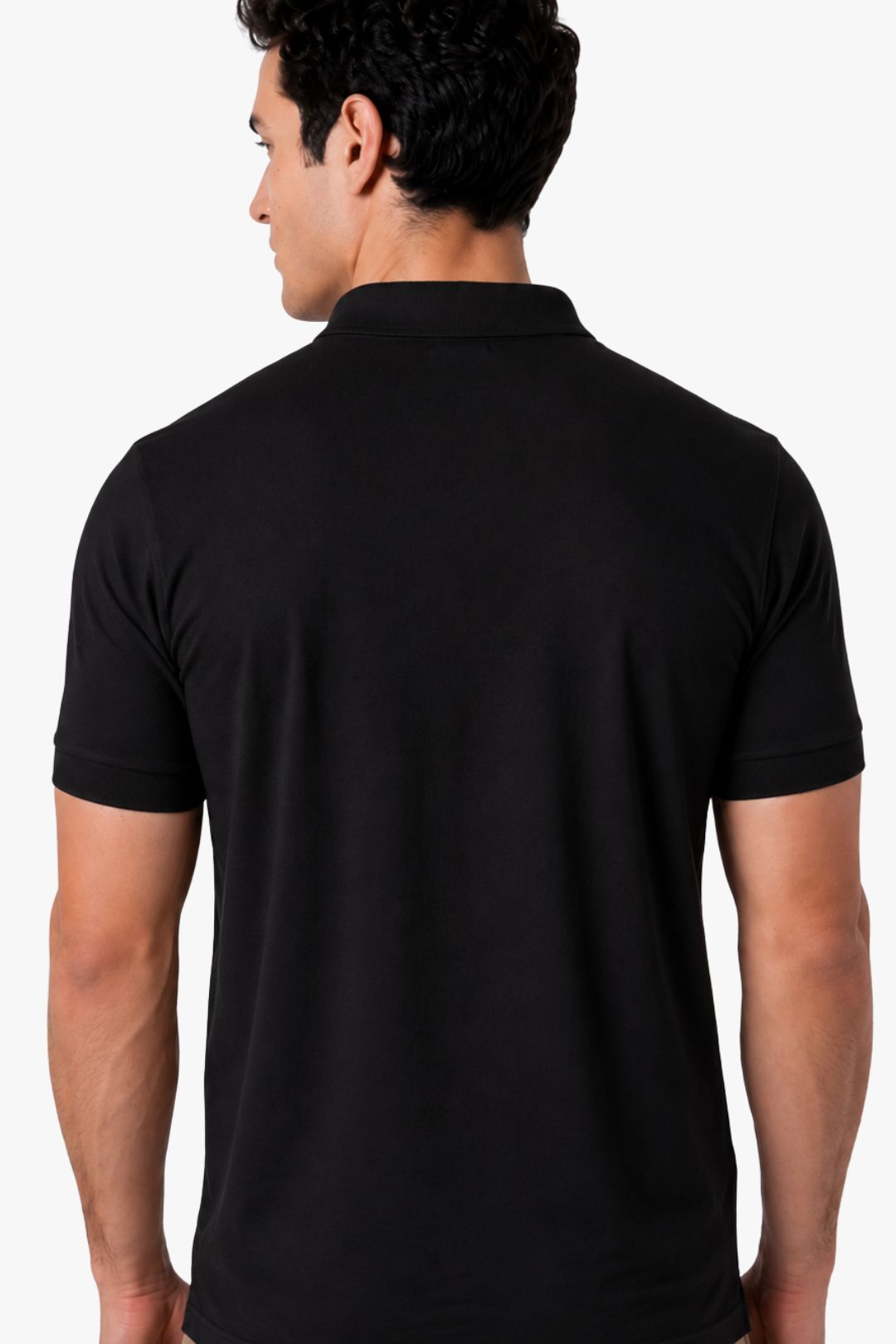 Polo Algodão Pima Preta
