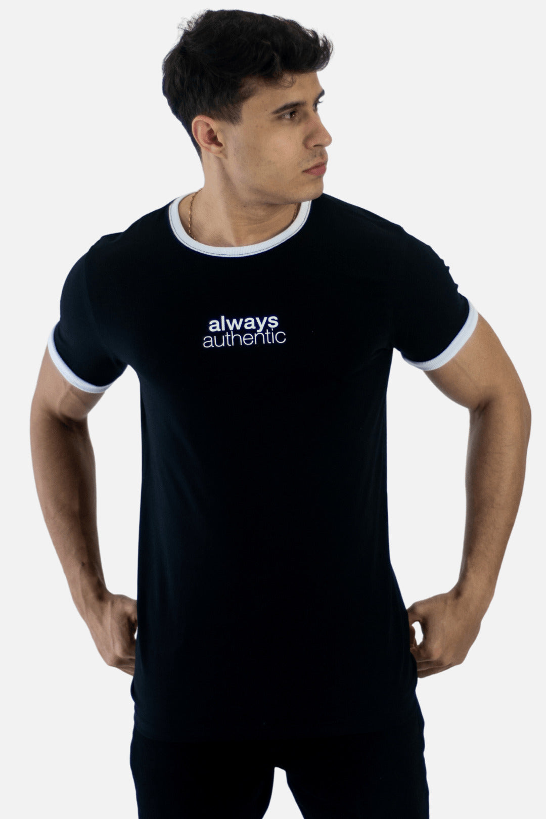 Always Authentic Preta - Algodão Egípcio