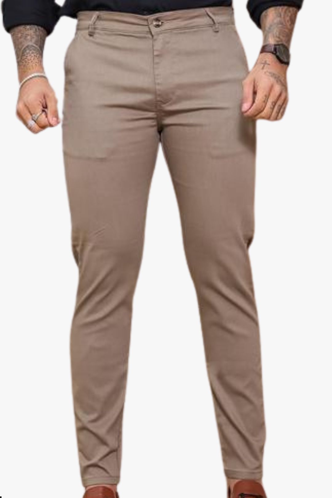 Calça Essential Bronze com botão padrão