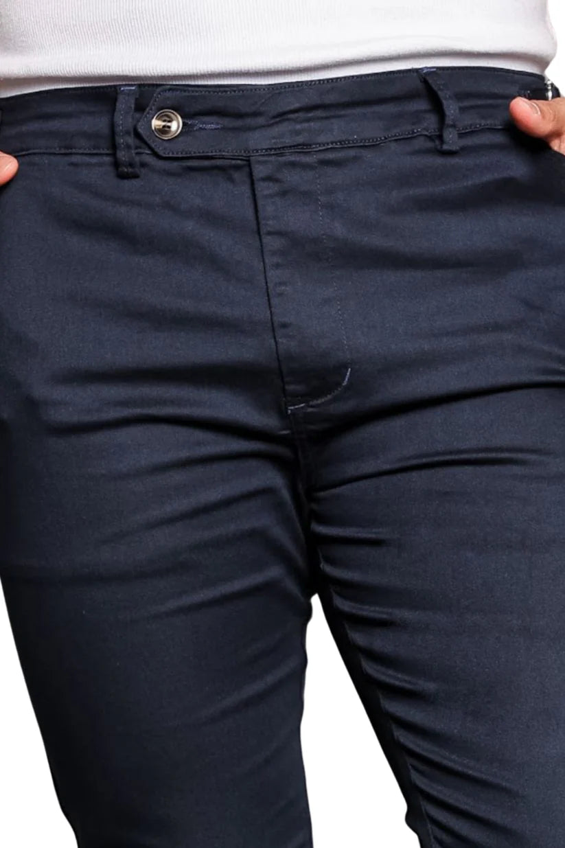 Calça Essential Azul marinho + Camisa de Algodão Egípcio