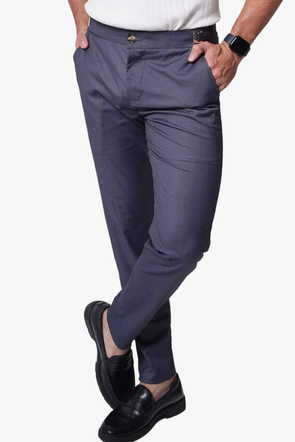 Calça Alfaiataria com Regulagem Aço