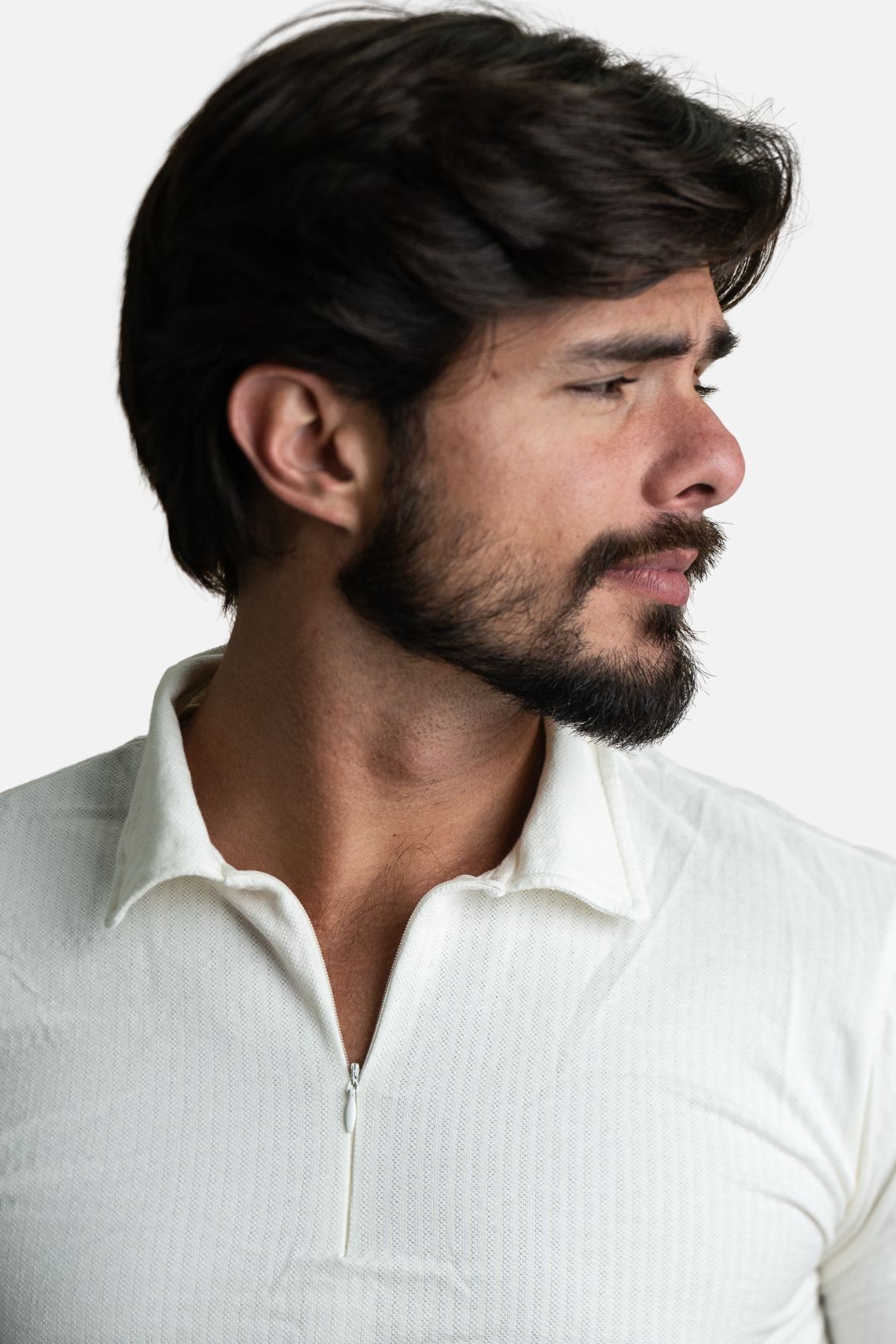 Calça Timeless + Polo texturizada com Zíper