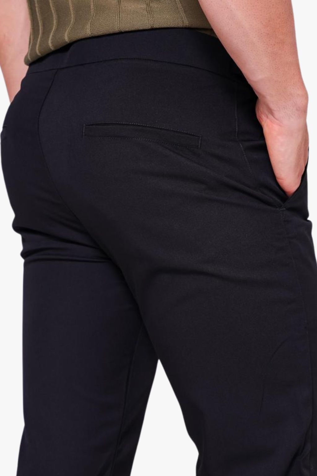 Calça Alfaiataria com Regulagem Preta