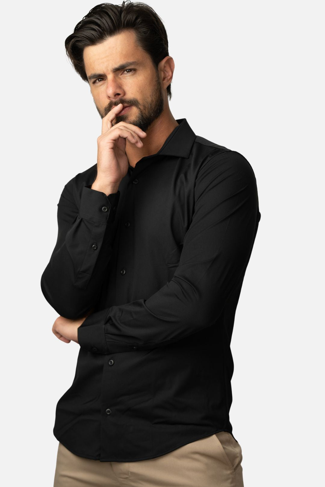 Camisa Social Tech Preta
