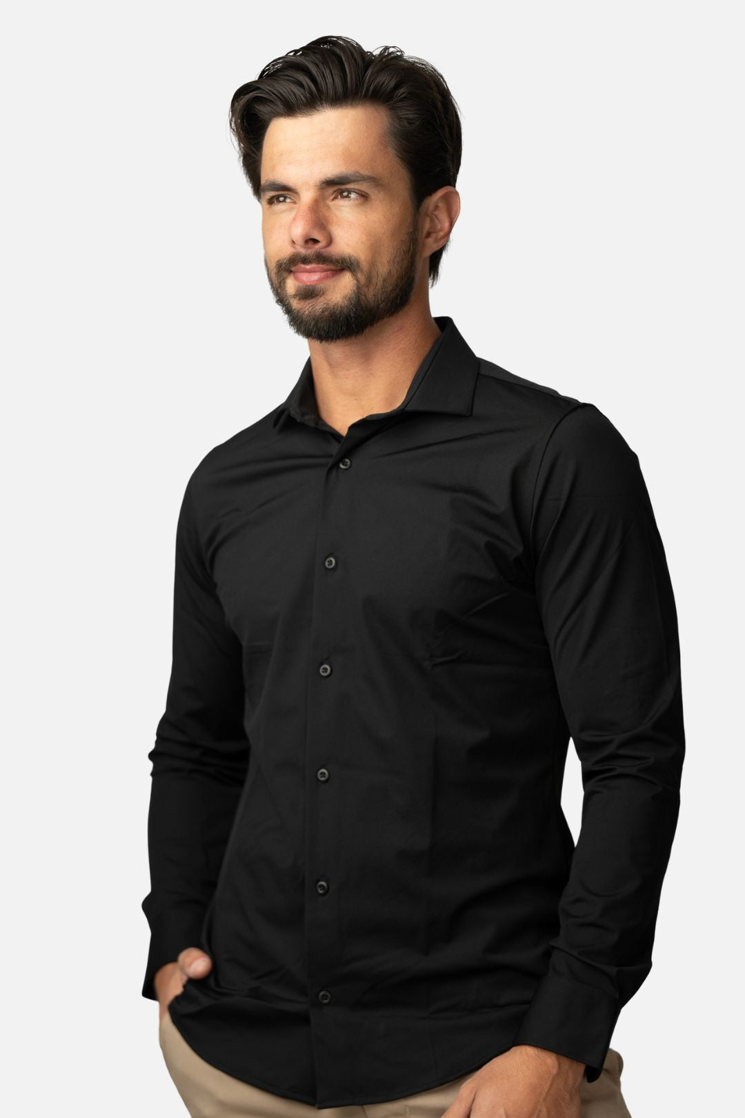 Camisa Social Tech Preta