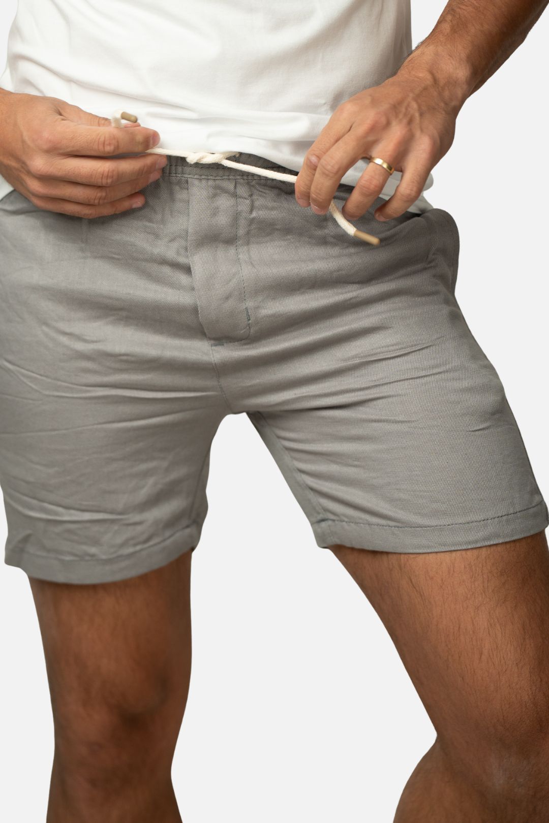 Short Linho Cinza