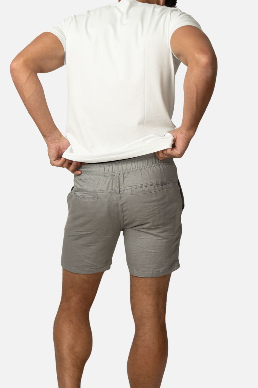 Short Linho Cinza