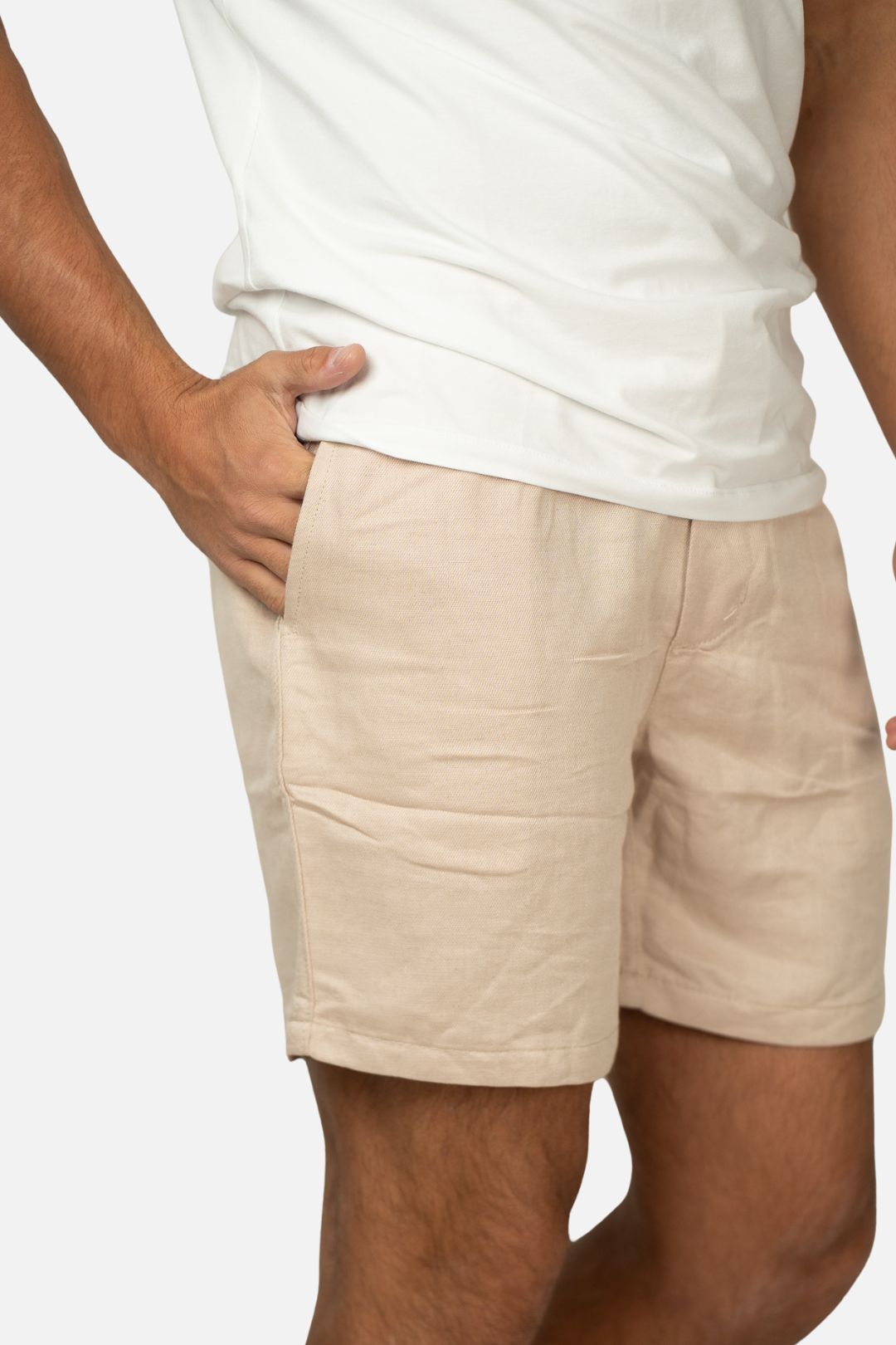 Short Linho Creme