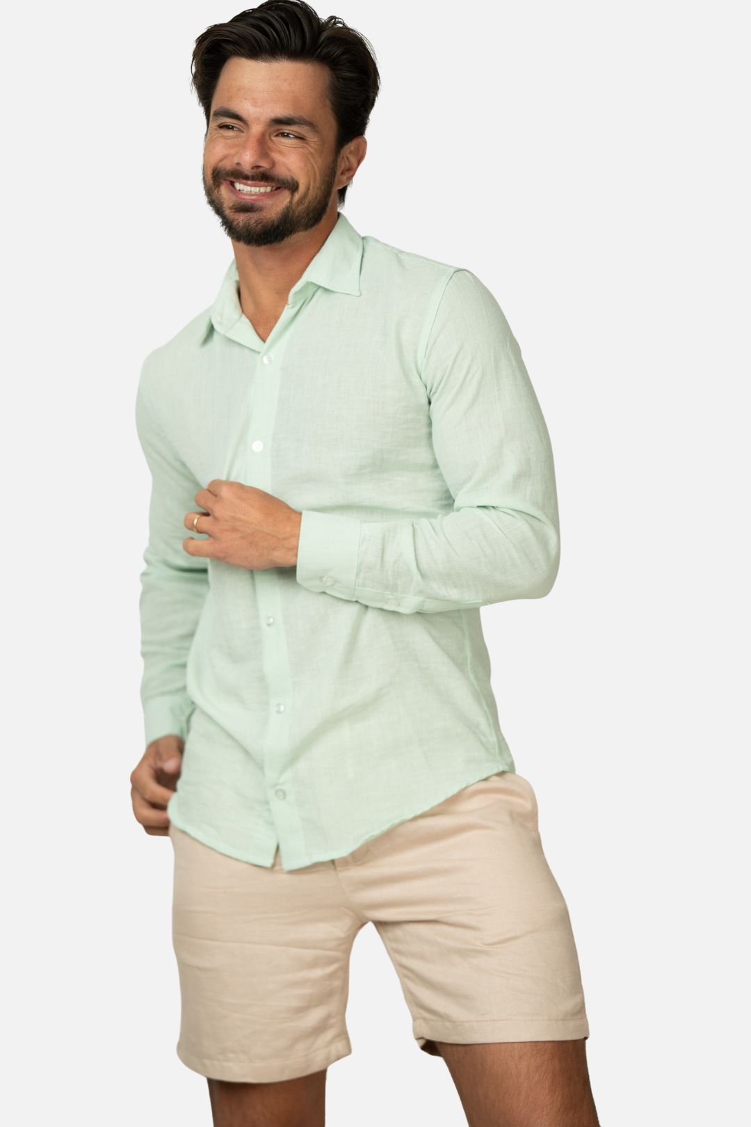 Short Linho Creme
