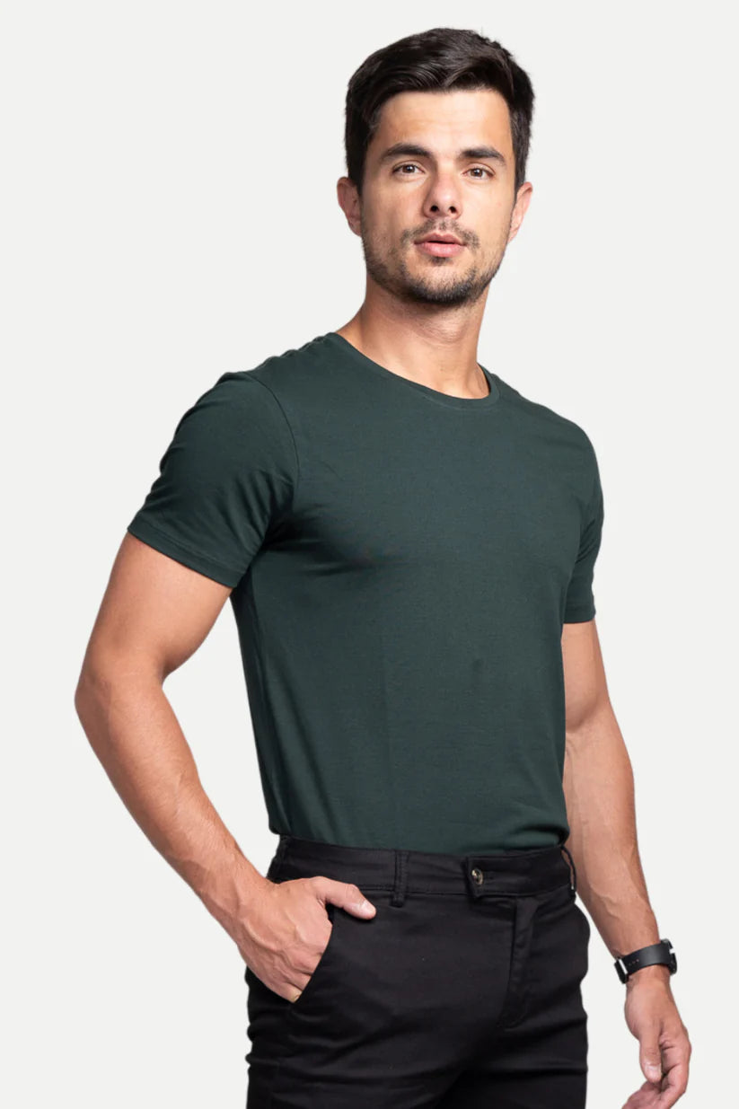 Calça Essential Marrom + Camisa de Algodão Egípcio