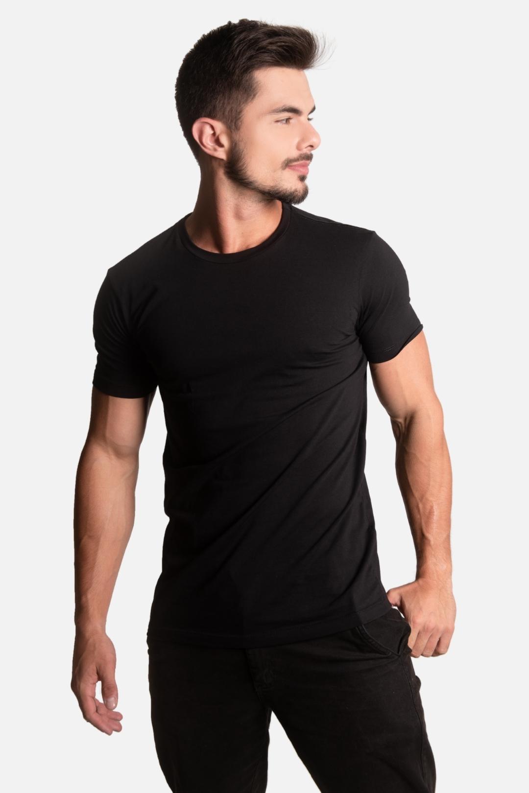 Camiseta Algodão egípcio All Black Premium - LICS.CO