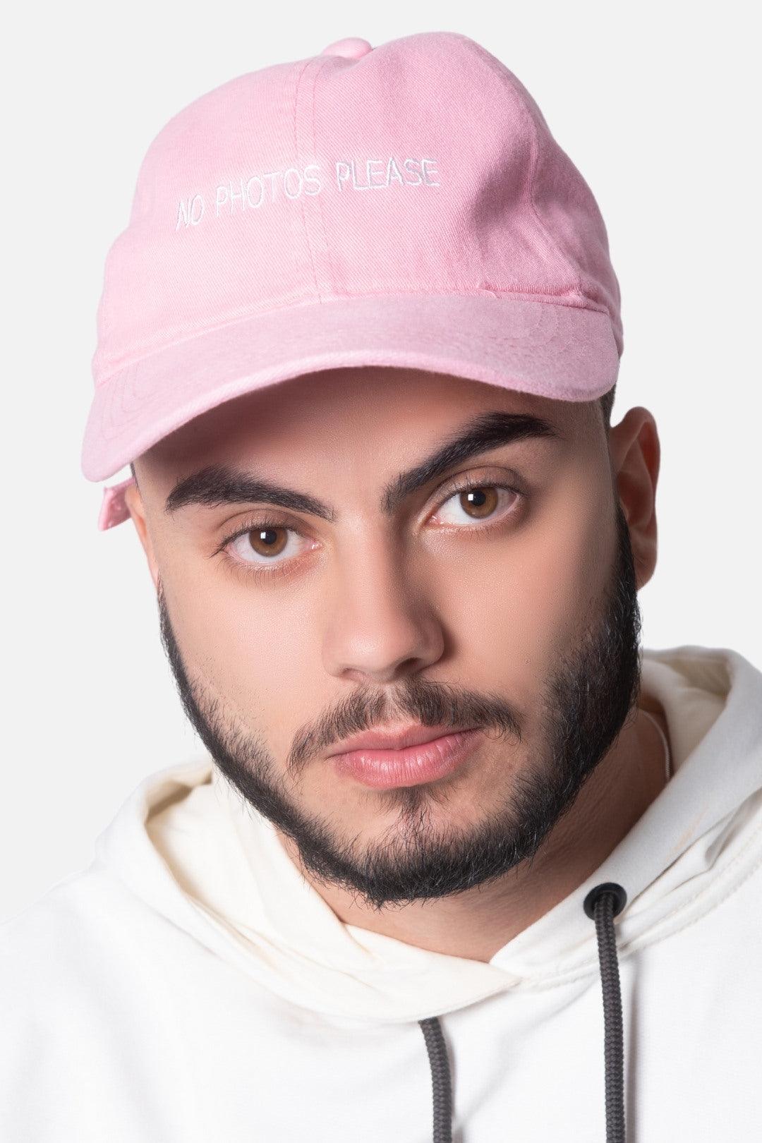 Dad Hat LICS No Photos Please Rosa bebê - LICS.CO