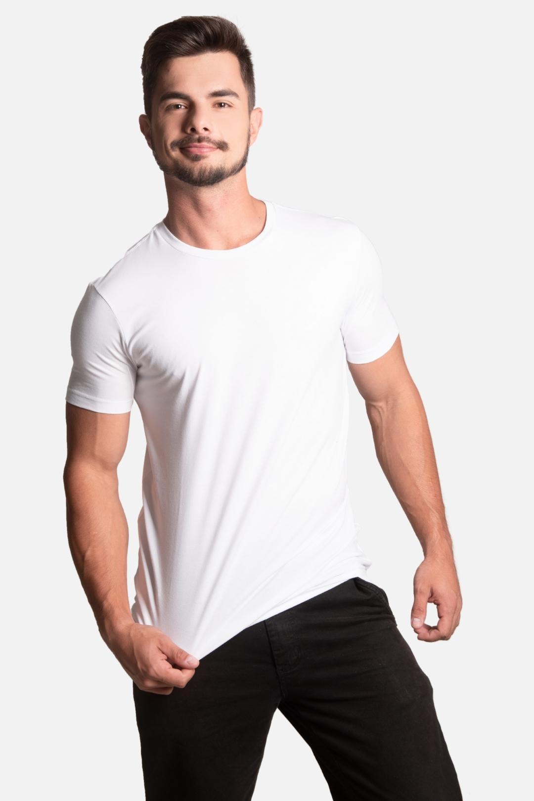 Camiseta Algodão egípcio All White Premium - LICS.CO