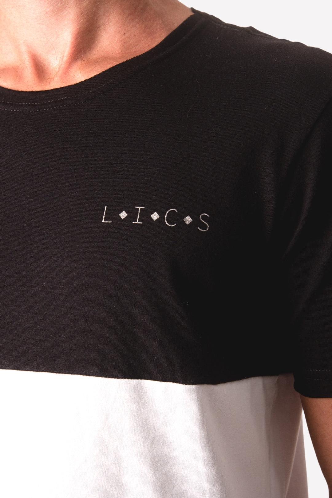 Camiseta Algodão egípcio Diamonds Preta/Branca - LICS.CO