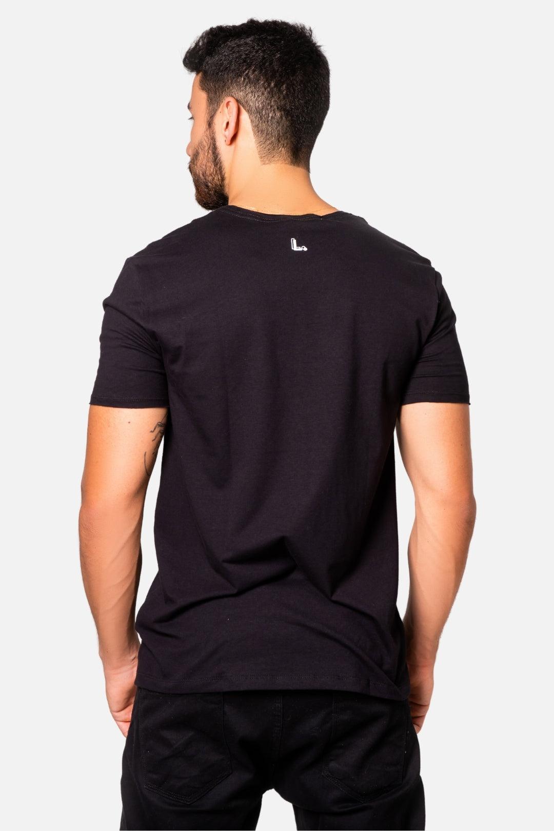 Camiseta Algodão egípcio Signature Preta - LICS.CO
