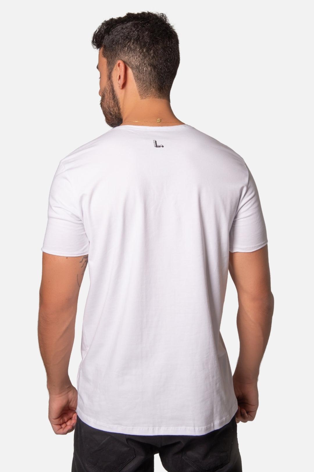 Camiseta Algodão egípcio Signature Branca - LICS.CO