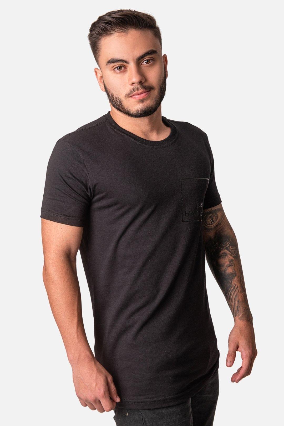 Camiseta Algodão egípcio Just a Black Box Preta - LICS.CO