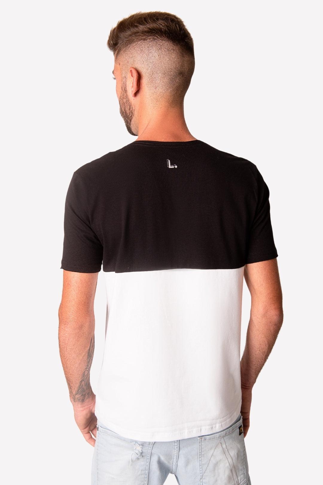 Camiseta Algodão egípcio Diamonds Preta/Branca - LICS.CO