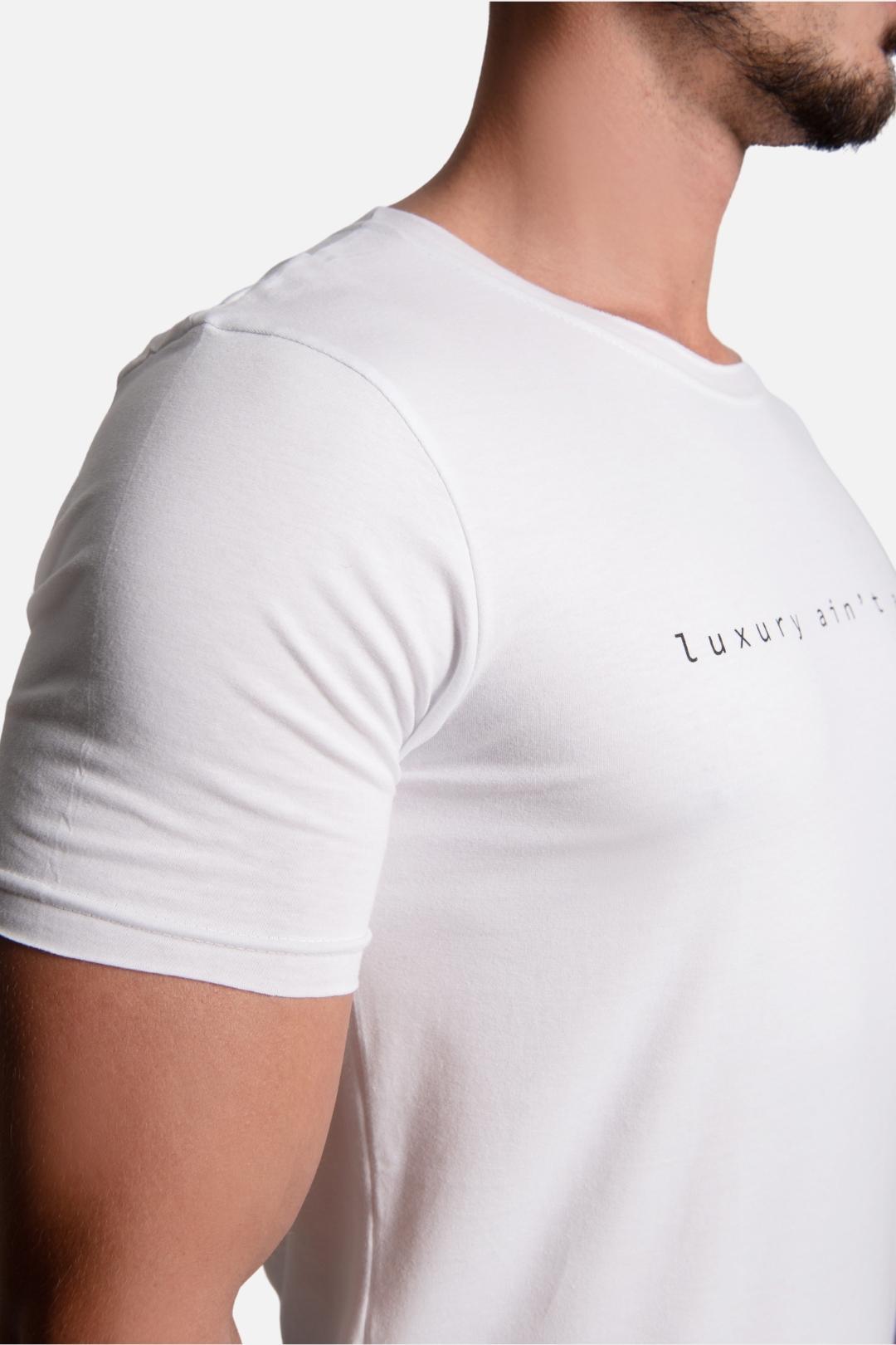 Camiseta Algodão egípcio Luxury Branca - LICS.CO