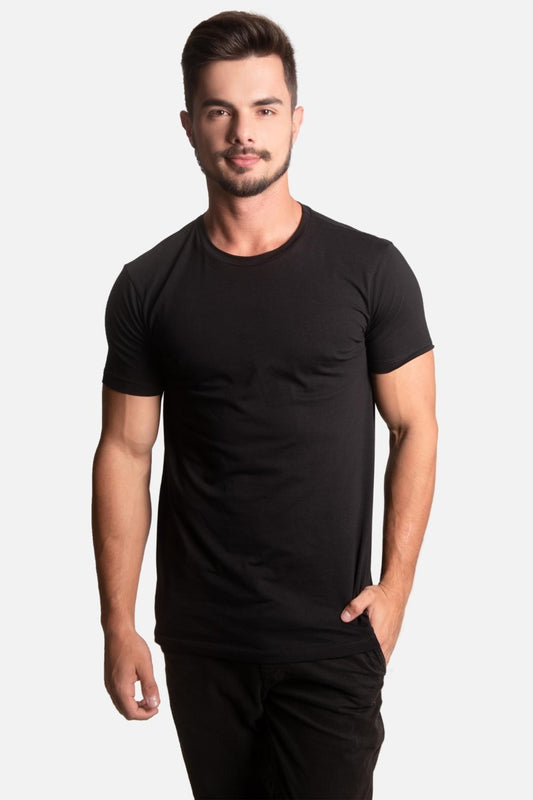 Camiseta Algodão egípcio All Black Premium - LICS.CO