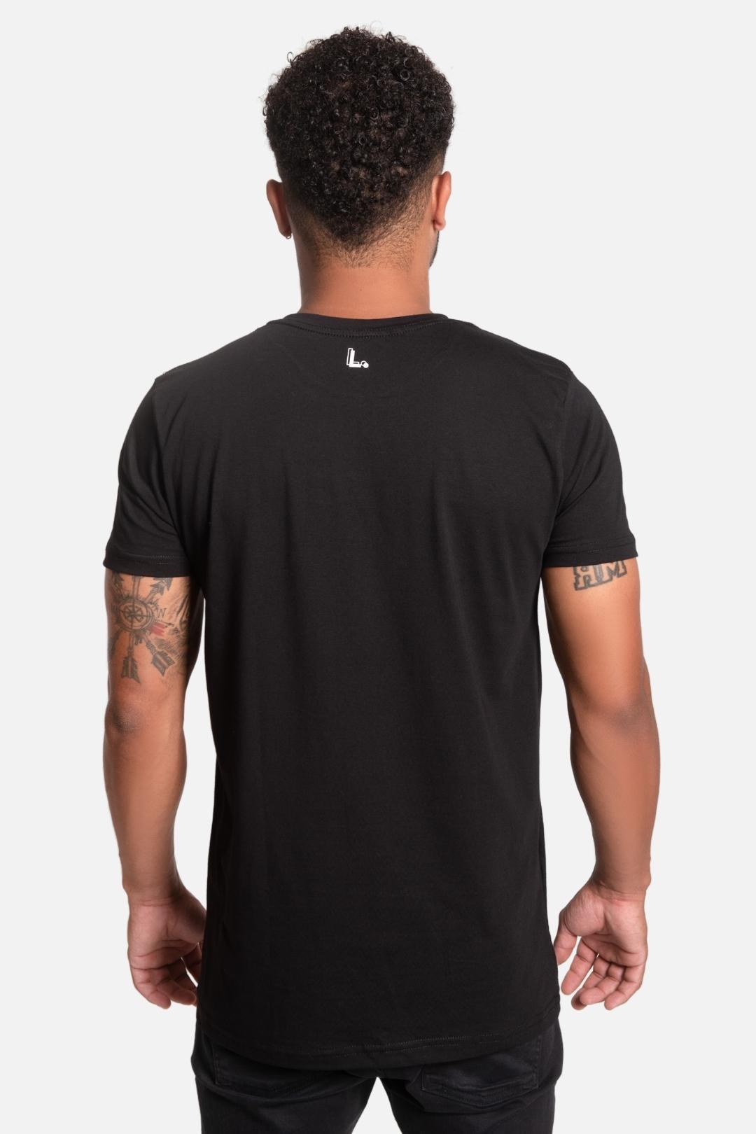 Camiseta Algodão egípcio So What Preta - LICS.CO