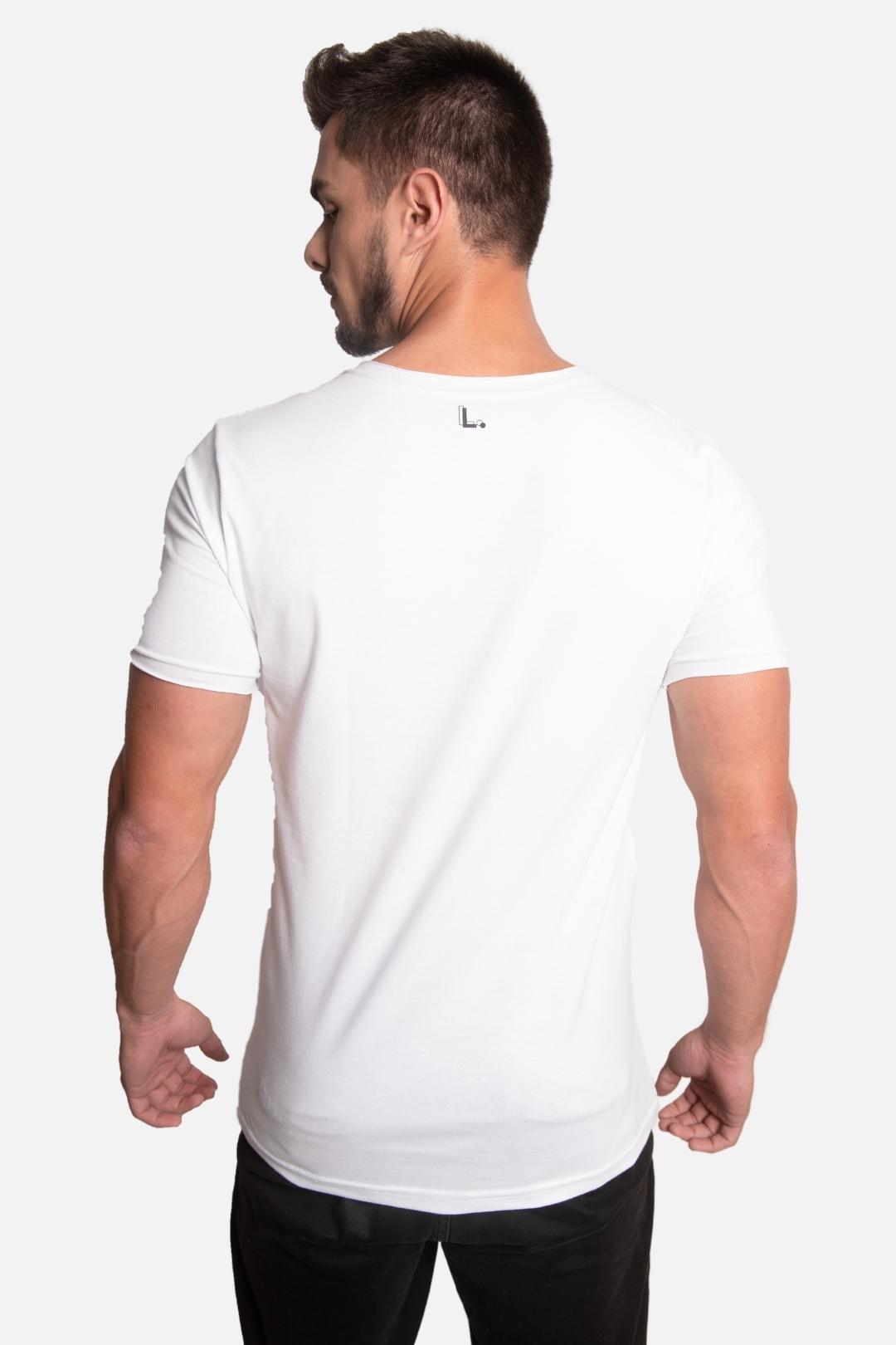 Camiseta Algodão egípcio Luxury Branca - LICS.CO
