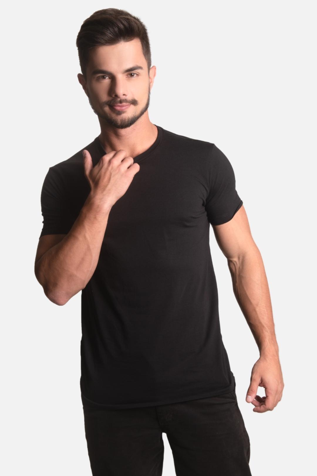 Camiseta Algodão egípcio All Black Premium - LICS.CO