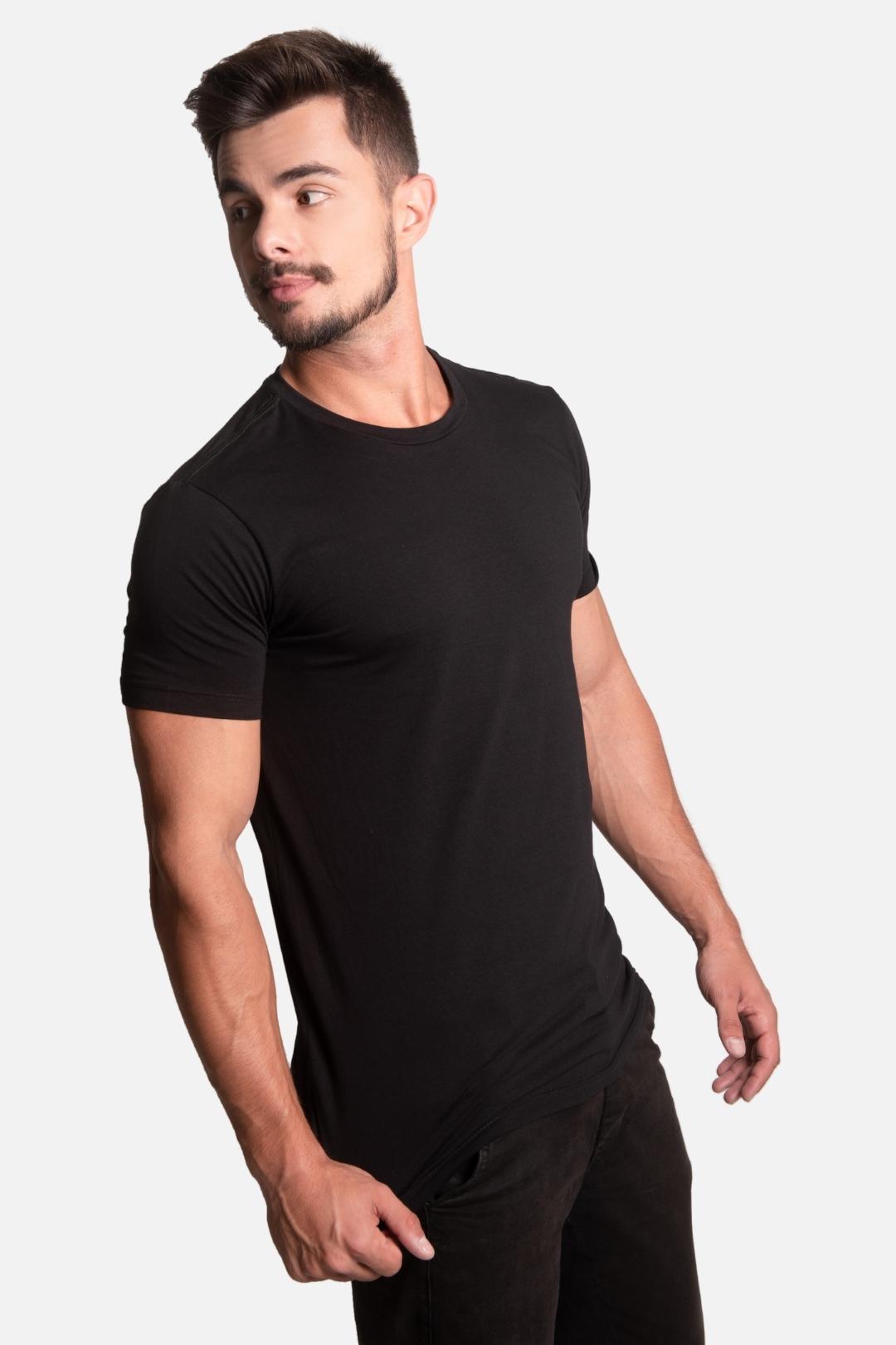 Camiseta Algodão egípcio All Black Premium - LICS.CO