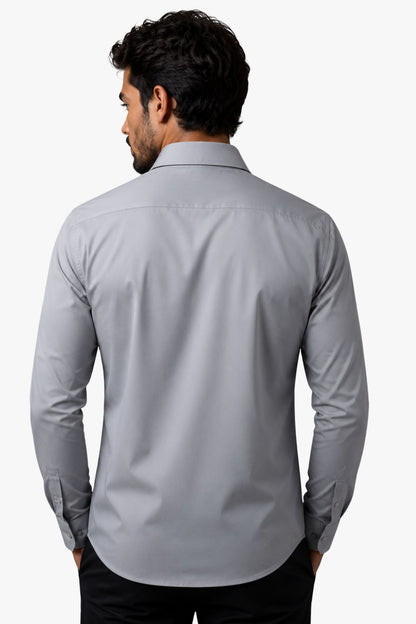 Camisa Social Tech Cinza