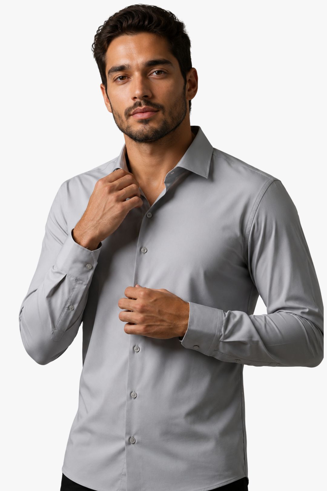 Camisa Social Tech Cinza