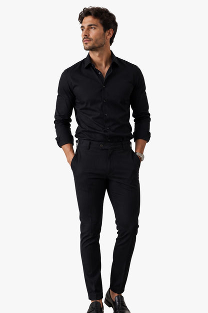 Calça Essential Preta com detalhe lateral