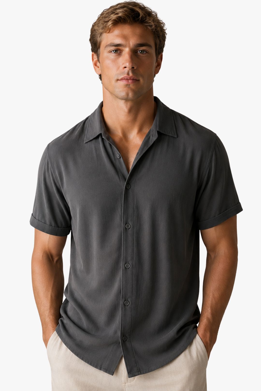 Camisa Signature Chumbo