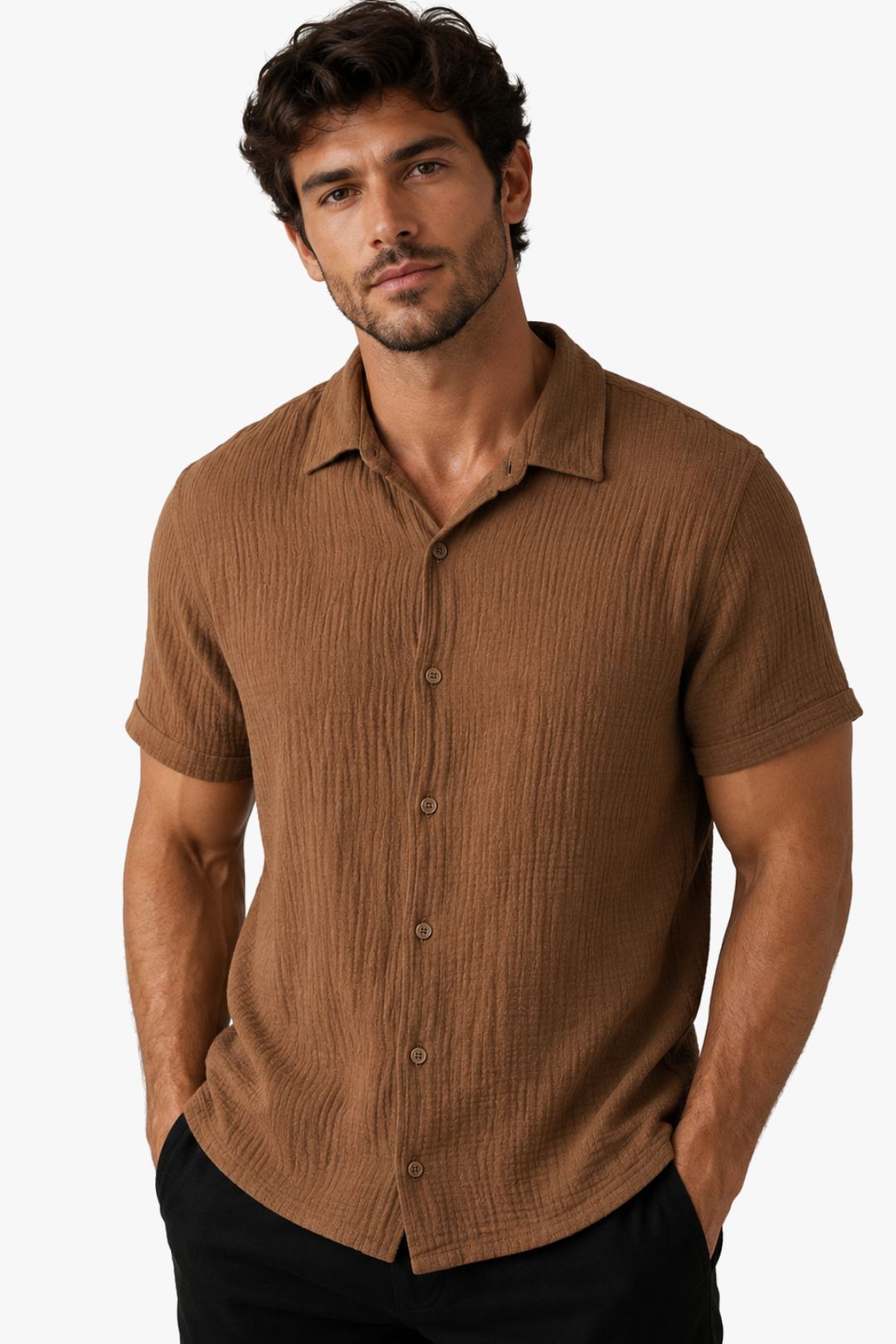 Camisa Élégance Marrom