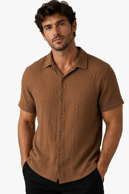 Camisa Élégance Marrom