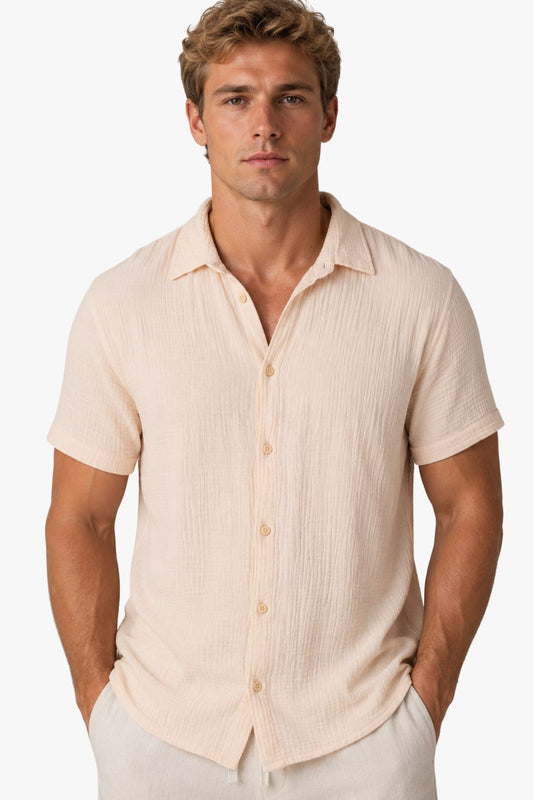 Camisa Élégance Creme