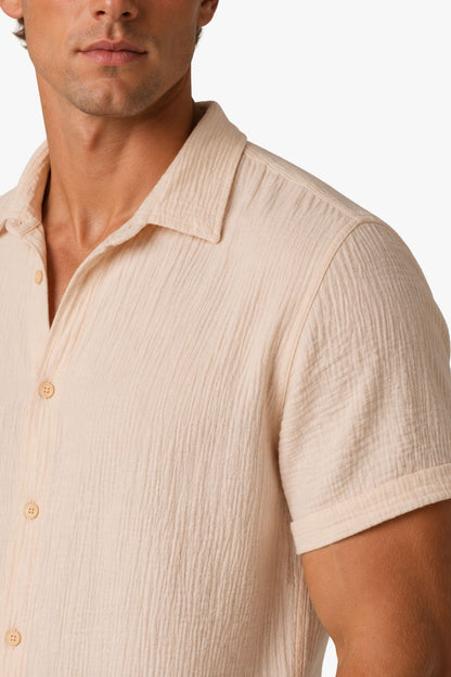 Camisa Élégance Creme