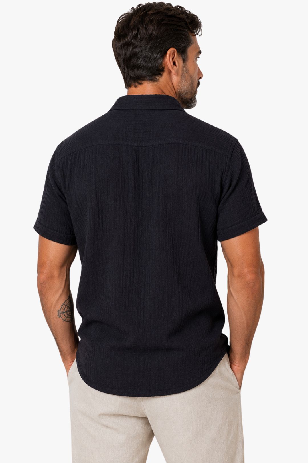 Camisa Élégance Preta