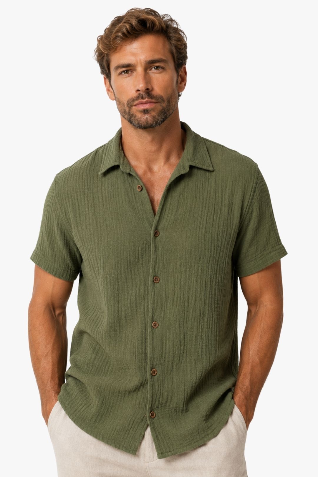 Camisa Élégance Verde