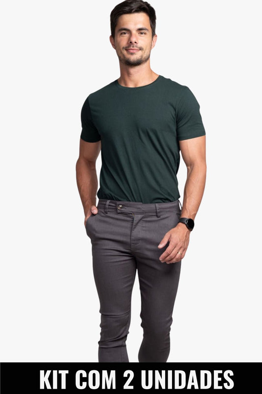 Kit Com 2 Unidades Calça Essential