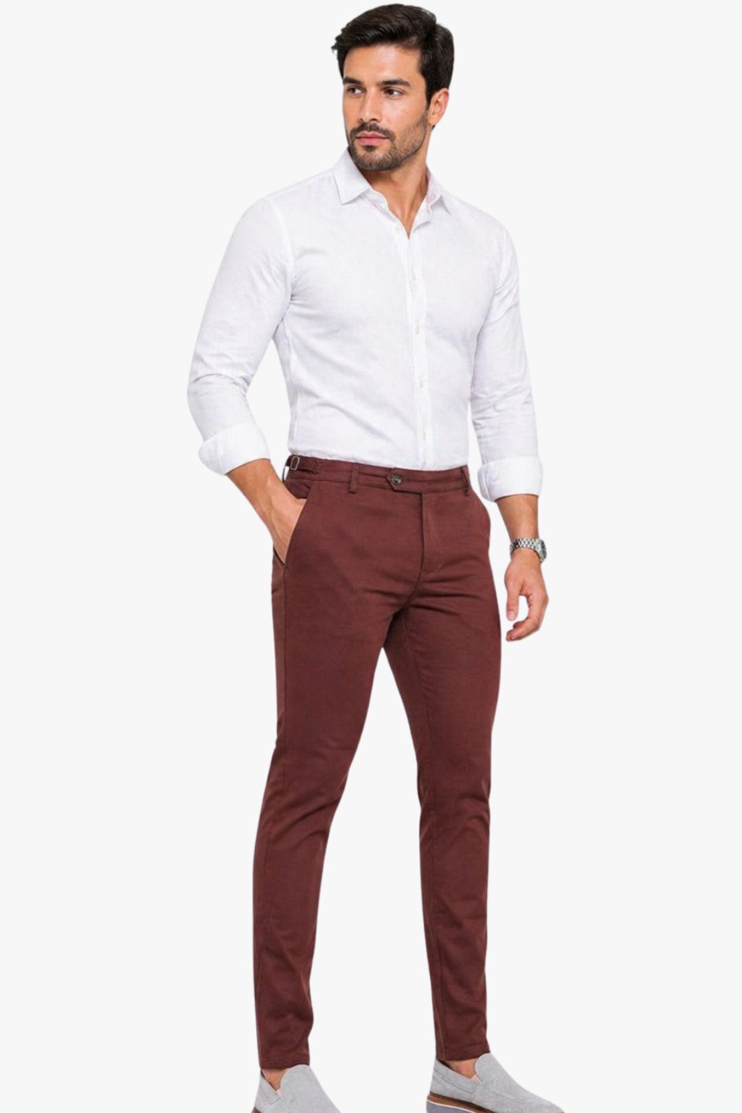 Calça Essential Marrom com detalhe lateral