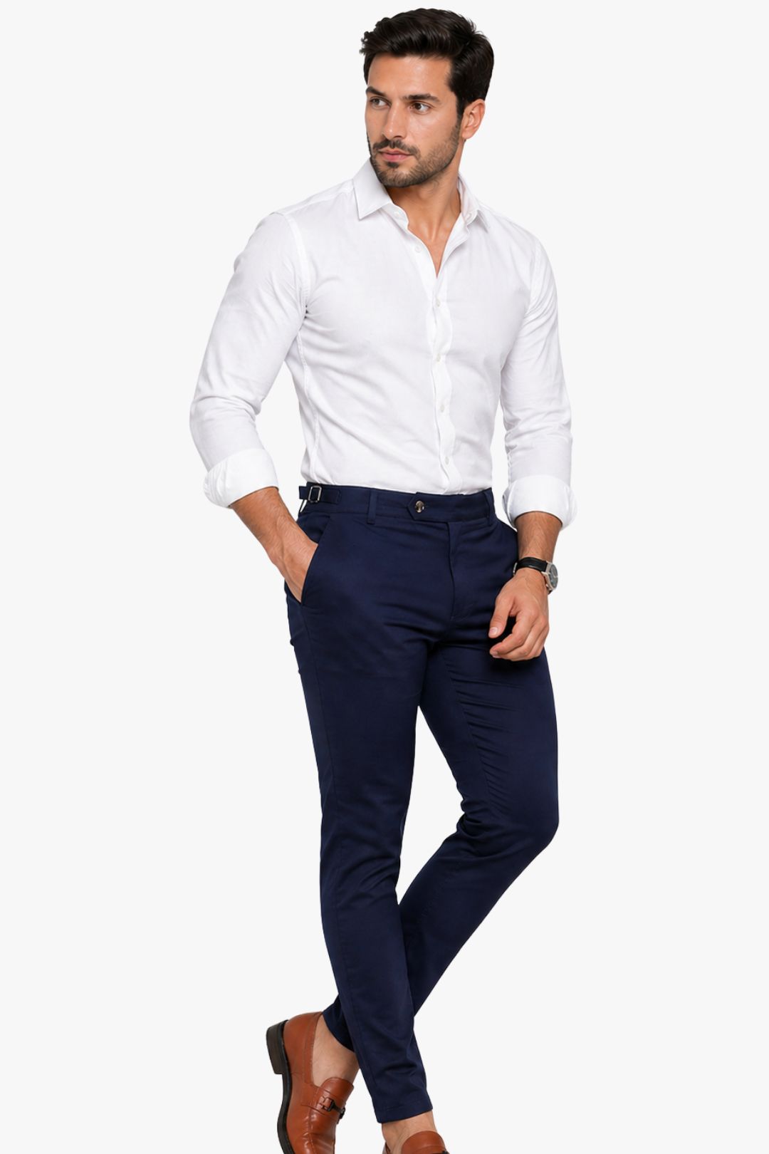 Calça Essential Azul com detalhe lateral