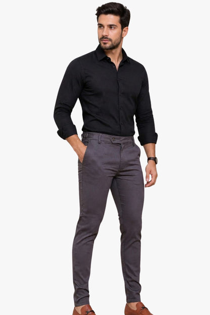 Calça Essential Chumbo com detalhe lateral