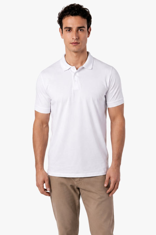 Polo Algodão Pima Branca