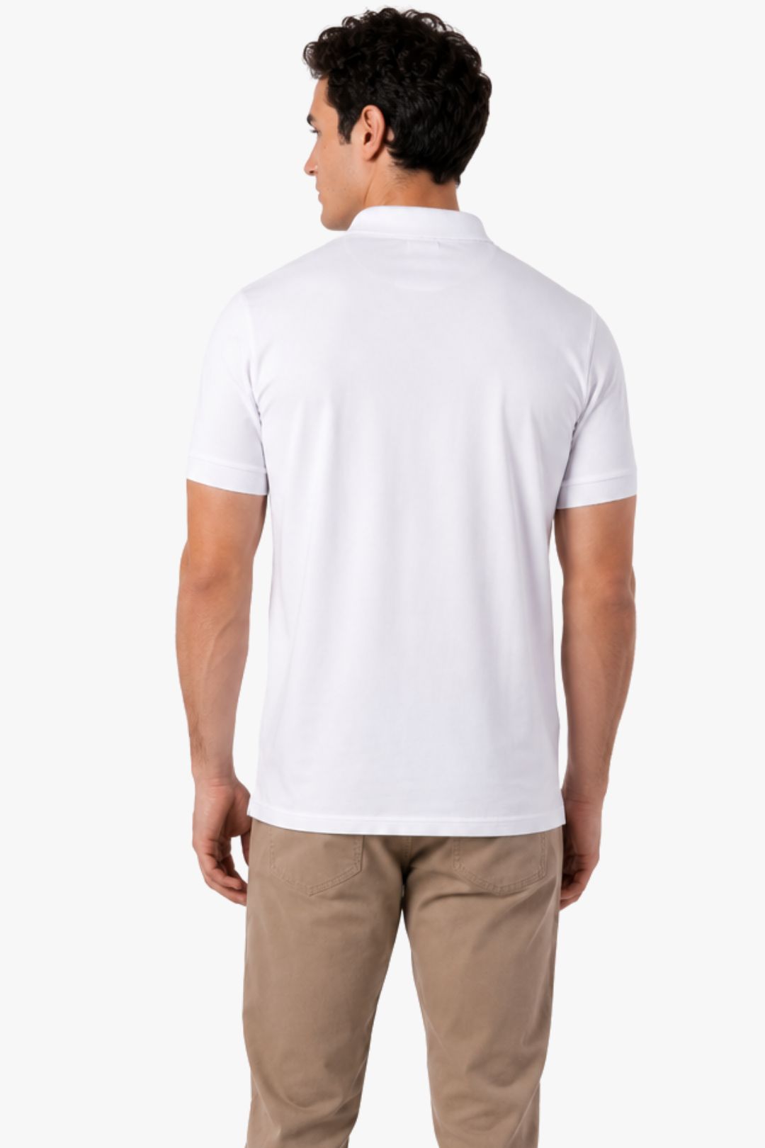 Polo Algodão Pima Branca