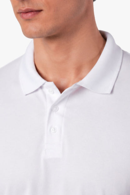 Polo Algodão Pima Branca