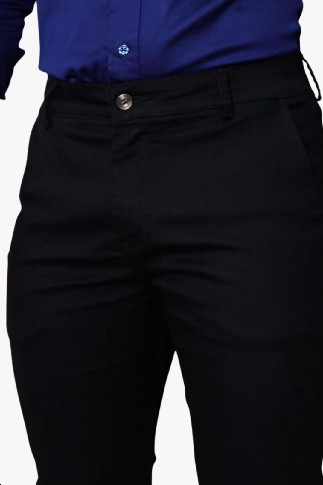 Calça Essential Preta com botão padrão