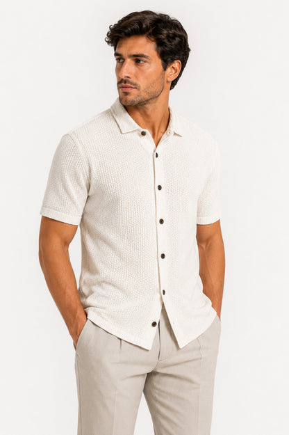 Camisa Tricot Áurea Off White