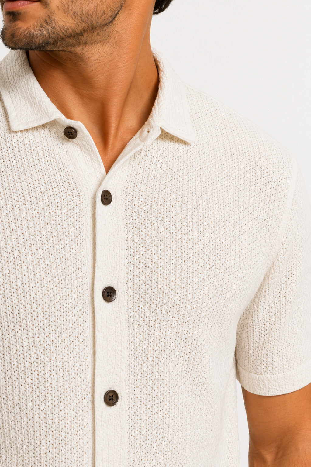 Camisa Tricot Áurea Off White